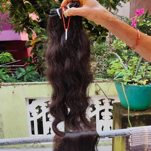 Tissage de cheveux humains de temple indien vierge Remy non transformés de qualité 12A 100% naturel bon marché Extensions de cheveux humains - Product Image 1