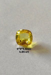 100% Zafiro Amarillo Ovalado Creado en Laboratorio, Piezas de Gemas Sueltas para la Elaboración de Joyería Clásica y Fina, Anillos, Pendientes - Product Image 1