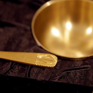 Service de table en bronze gravé traditionnel, 6 pièces, design classique artisanal, écologique, réutilisable, léger et durable - Product Image 5