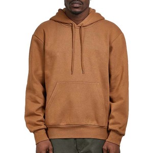 Sweat-shirt à capuche pour homme, couleur unie, coton, molleton français, décontracté, vêtements d'automne, coupe classique, pull à capuche, streetwear - Product Image 1