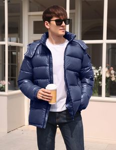 Veste matelassée imperméable élégante pour homme, coupe ajustée, séchage rapide, décoration en fourrure, tendance, grandes tailles, automne - Product Image 6