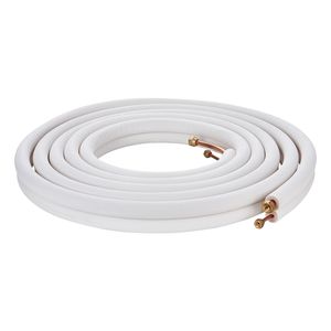 Set di tubi per climatizzazione e riscaldamento da 25FT, con tubi in rame da 1/4 e 3/8 pollici D.E. e isolamento a triplo strato in PU - Product Image 5