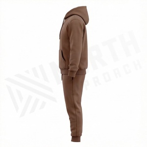 Survêtement en velours de haute qualité personnalisé pour hommes, vêtements de sport en velours, survêtement en molleton de luxe pour hommes, survêtements pour hommes - Product Image 3