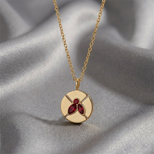 Wholesale Yellow Gemstone Necklace 18K Gold Plated Round Faceted Crystal Pendant Handmade Jewelry Gift for Women Bulk Supply - Product Image 6