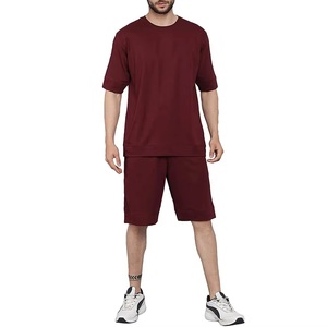 Summer Men T-Shirts Outfit Quick Dry Breathable Gym Clothing Training <b>Short</b> Sleeve <b>Tops</b> <b>Shorts</b> Suit Cotton Two-Piece <b>Sets</b> - Product Image 6