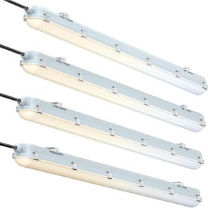 Lampada LED Tri-Proof a tenuta stagna al vapore da 4FT 60W/50W/40W/30W 7800LM 6000K/5000K/4000K/3500K/3000K 100-277V Certificata ETL - Product Image 1