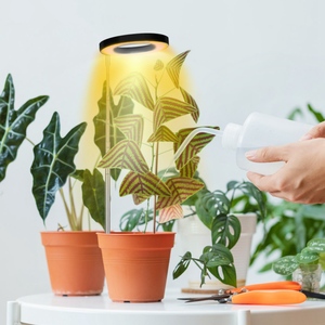 LED Full Spectrum Circle Growing Lamp 1pc Plant <b>Grow</b> <b>Light</b> 3-9-12 Hours Auto Timer Setting 9 Dimmable Brightness Height - Product Image 6