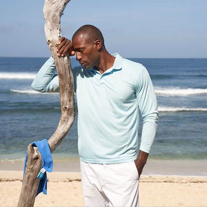 Ultifresh UDF27 Unisex Solid Long Sleeve Casual <b>Shirt</b> Front Custom Logo Button ODM Supply Breathable Quick Dry Woven 160g - Product Image 6