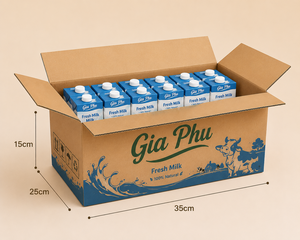 Custom <b>Printed</b> 3mm Corrugated Supermarket Carton Box Recycled Paper <b>Packaging</b> with Custom Size Color <b>Design</b> Use - Product Image 3