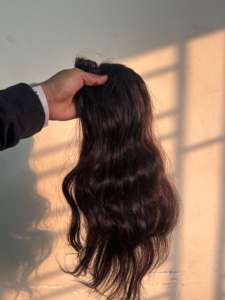 Peluca Frontal de Cabello Remy Indio de la Mejor Calidad, Línea de Cabello Pre-Desplumada para Uso en Salón de Belleza, Precio al por Mayor - Product Image 2