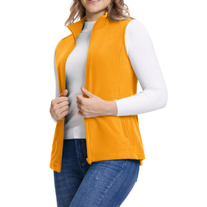 Chaleco de Forro Polar para Mujer, Diseño Elegante y Personalizado, Transpirable, Color Sólido, Absorbe la Humedad, Ropa Exterior de Moda para Mujer, Precio Económico - Product Image 3