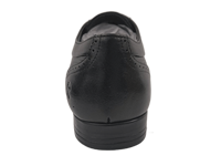 Chaussures habillées Dlords pour hommes en cuir véritable noir, style Derby à lacets, avec logo gravé/embossé, antidérapantes, couleur unie, pour le bureau et la carrière
