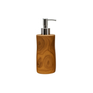 ARTERRA Luxury Teak Wood <b>Soap</b> Dispenser Stainless Steel Pump Liquid <b>Hand</b> Lotion Bottle Waterproof Bathroom Supply - Product Image 3