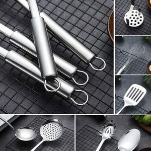 Ensemble de 2 spatules de cuisine/ustensiles de service et de cuisson en acier inoxydable - Product Image 3