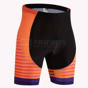 Shorts de compression durables pour hommes, taille mi-haute élastique, en Spandex/Polyester léger, séchage rapide et respirant pour la course à pied - Product Image 2