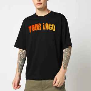 เสื้อยืดผู้ชายทรงหลวม ผ้าฝ้าย 100% พิมพ์ลายดิจิตอล โลโก้สั่งทำพิเศษ ไหล่ตก ทรงโอเวอร์ไซส์ หนัก 200gsm ขายดีอันดับต้นๆ - Product Image 4