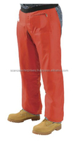Pantalones de Trabajo Color Naranja, Pantalones de Protección para Motosierra, Térmicos, Resistentes a Cortes, Antiestáticos, Ignífugos, Cómodos, de Poliéster, con Certificación CE