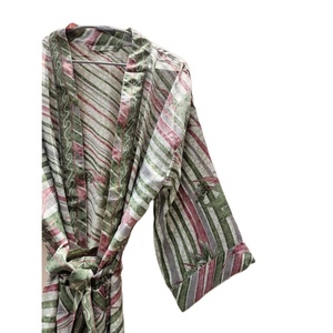 Kimono Sari de seda Vintage para mujer, Vestido tipo kimono, albornoz, vestido largo ligero, ropa de verano, kimono surtido, cómodo - Product Image 3