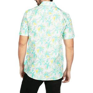 เสื้อเชิ้ตผู้ชายลายกล้วย แห้งเร็ว ระบายอากาศดี ป้องกันริ้วรอย แขนสั้น พิมพ์ลาย ติดกระดุม น้ำหนักเบา เหมาะสำหรับวันหยุด รับผลิตแบบ OEM - Product Image 2