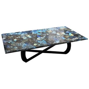 Tablero de Mesa de Labradorita para Sala de Estar | Tablero de Mesa de Comedor de Labradorita | Tablero de Mesa Personalizado de Labradorita | Losa de Labradorita para Cocina - Product Image 1