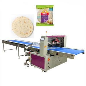 Pizza Burrito corteza de embalaje máquina de envasado de pan de pita Tortilla panadería bolsa de plástico de grado alimenticio Tortilla máquina de envasado - Product Image 1