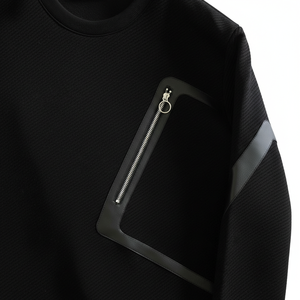 เสื้อสเวตเชิ้ตผู้ชาย ปักลาย คอกลม แขนยาว กันน้ำ กันลม รับผลิตตามแบบ OEM ขายส่ง - Product Image 6
