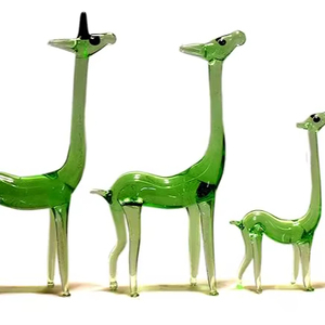 Cúpula de Vidrio Soplado a Mano con Diseño de Jirafa, Decoración para el Hogar, Mundo de Vidrio en Miniatura de Rajasthan, para Pascua, Navidad, Día de los Inocentes, Festividades Chinas - Product Image 1