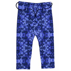 Kimonos de jiu-jitsu traditionnels de style camouflage bleu, aux couleurs vives, pour hommes et enfants, gis de jiu-jitsu avec sublimation, look vibrant. - Product Image 6