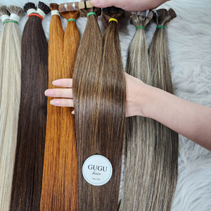 ผมแท้เวียดนาม Guguhair Super Double Drawn I Tip แบบ I-Tip  100%  วิกผมคุณภาพสูง เกรด 12A ความยาว 16-32 นิ้ว แบบเทป - Product Image 4