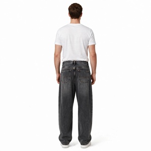 Jean droit pour homme, taille mi-haute, coupe classique, en coton/élasthanne, respirant, écologique, séchage rapide, décontracté, avec rivets et boutons, délavage classique BD - Product Image 6