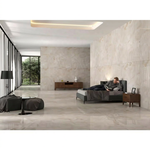Dalle en pierre frittée Alfa Beige haute brillance 1600x3200mm aspect marbre pour murs et sols 160x320cm Plus grande taille - Product Image 1