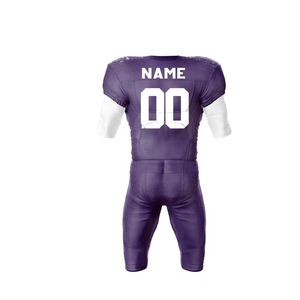 ชุดยูนิฟอร์มอเมริกันฟุตบอลผ้าโพลีเอสเตอร์ทนทานสำหรับผู้ใหญ่ แขนสั้น ไซส์ใหญ่ ชุดกีฬา ชุดทีมแบบกำหนดเองได้ - Product Image 3