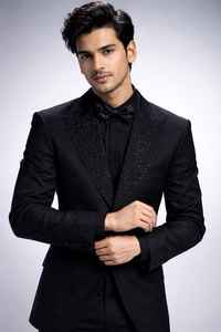 Nouvelle veste de smoking noire de luxe pour homme, blazer à revers perlé de luxe et veste de soirée de créateur faite à la main - Product Image 5