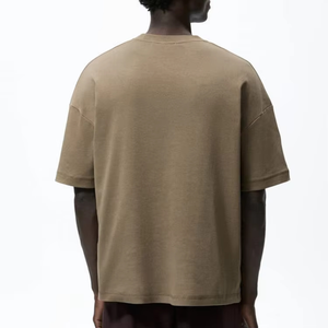 เสื้อยืดคอกลมแขนสั้นทรงโอเวอร์ไซส์ผ้าคอตตอนย้อมสีแบบแอซิดวอช พิมพ์ลายกราฟิก  สำหรับผู้ชาย ผลิตโดยผู้ผลิต OEM รับผลิตตามแบบ - Product Image 4