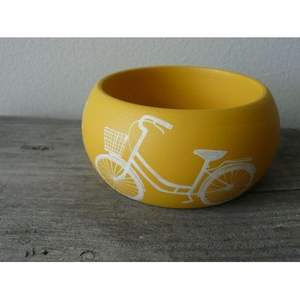 Juego de Brazaletes de Madera Tradicionales Indios Hechos a Mano para Mujer, Pintados Étnicamente, con Cristales, Accesorios de Moda de RR Enterprises - Product Image 1