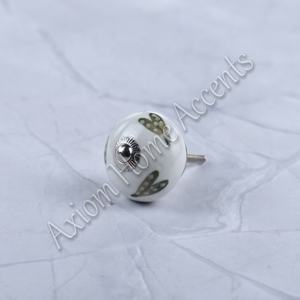 Axiom Home Accents Boutons en céramique fabriqués à la main avec des motifs colorés pour les mises à niveau de la poignée de meuble de tiroir de commode pour une utilisation en cuisine - Product Image 3