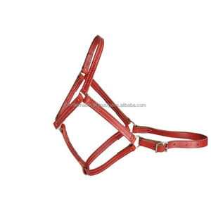 Cuello de cabeza personalizado, cabestro de caballo de cuero de sillín genuino con accesorios de latón macizo, cabestro de PVC de cuero para montar a caballo al por mayor - Product Image 5