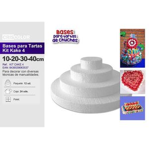 ฐานเค้กทรงกลมสี่ชั้น ขนาด 10 20 30 40 ซม. สำหรับอุปกรณ์ตกแต่งเค้ก - Product Image 3