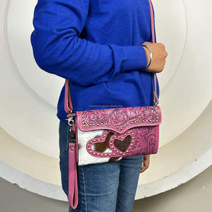 Bolso de Mano de Cuero Vacuno Hecho a Mano de Primera Calidad, Estilo Bohemio, Cierre de Broche, Mini Bolsos Modernos para Uso Diario - Product Image 5