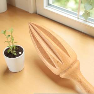 Hand press lemon juicer wooden citrus squeezer long lasting use cheap price wood orange <b>reamer</b> - Product Image 3