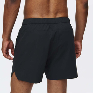 Shorts en toile décontractés pour hommes, personnalisés, de haute qualité, couleur unie, 100 % polyester, séchage rapide, respirants, taille élastique, nouveauté - Product Image 2