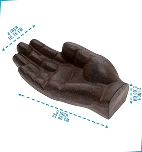 Hand Shape Square Aluminum Cigar Ashtray Creative Hand Design Smokeless Cigar Holder Durable Heat Resistant Premium Decorative - Product Image 5