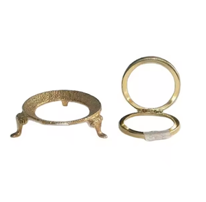 Support à œufs en laiton personnalisé avec logo, 4 pièces, pour hôtel de luxe, décoration de table de petit-déjeuner, prix bas. - Product Image 6