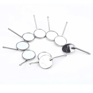 Miroir buccal dentaire manuel, réflecteur en acier inoxydable, poignée ergonomique pour examen buccal, nettoyage des dents, 10 pièces/ensemble - Product Image 6