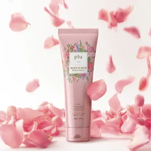 สครับขัดตัวลายดอกไม้สีชมพู200g plu - Product Image 1