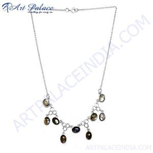 Collar de Plata Tibetana para Mujer, Estilo Casual/Deportivo, con Bisel Ovalado y Cadena de Eslabones de 18 Pulgadas, Joyería de Regalo, Marca Art Palace - Product Image 2