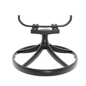 Ensemble de salle à manger 3 pièces en aluminium moulé résistant aux intempéries, comprenant 2 chaises pivotantes et une table ronde de 35,43 po avec cadre noir pour jardins - Product Image 6