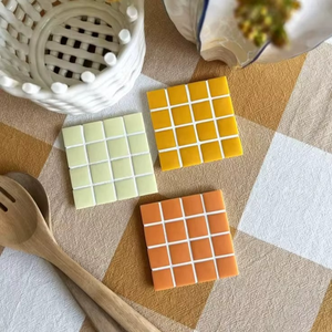 ชุดจานรองแก้วโมเสกทำมือ TCE คุณภาพพรีเมียม ของตกแต่งโต๊ะอาหาร ทนความร้อน สำหรับใช้ในบ้าน สำนักงาน ของขวัญ และขายส่ง - Product Image 4