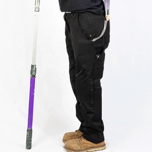 กางเกงคาร์โก้สำหรับผู้หญิงที่ใช้งานได้จริงเอวปรับได้มีหลายกระเป๋างานปักและสร้างแบรนด์ - Product Image 3