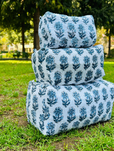 Wholesale Cotton Women Travel Makeup <b>Toiletry</b> Pouch Custom Handmade Monogram Floral Quilted Cosmetic <b>Bag</b> - Product Image 2